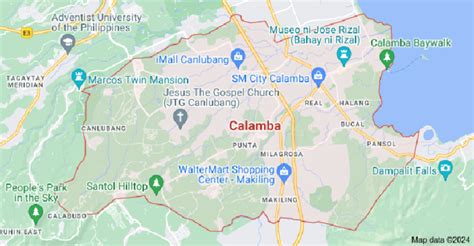 parian calamba zip code|Parian Map .